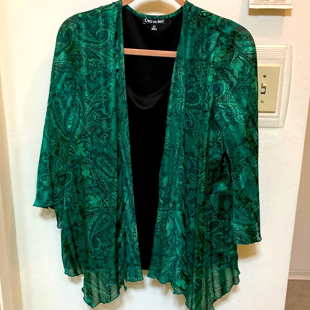 Green Paisley Women's blouse set